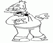 Coloriage abraham  simpson